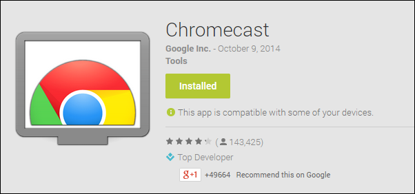 Chromecast app on amazon fire tablet